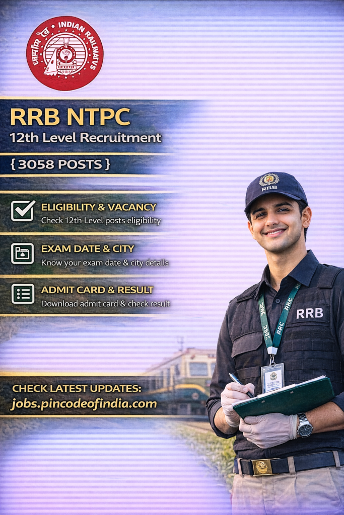 RRB NTPC 10+2 UG CBT-II Exam City Details 2026 - Check Exam Date, City & Download Admit Card For RRB NTPC CBT -2