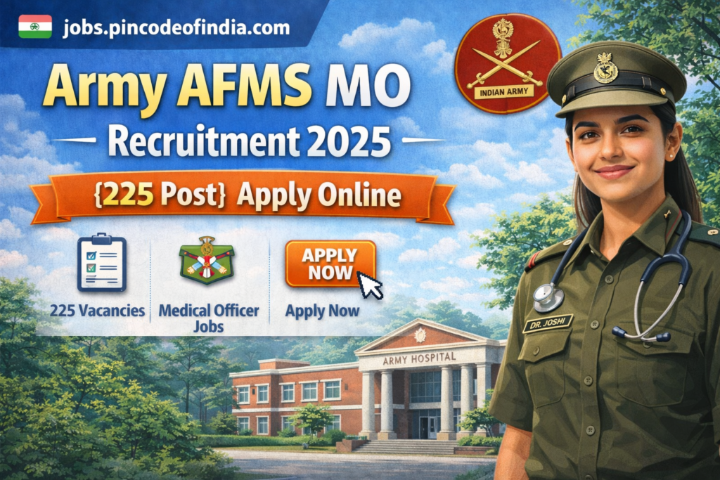 Army AFMS MO Recruitment 2025 {225 Post} Apply Online