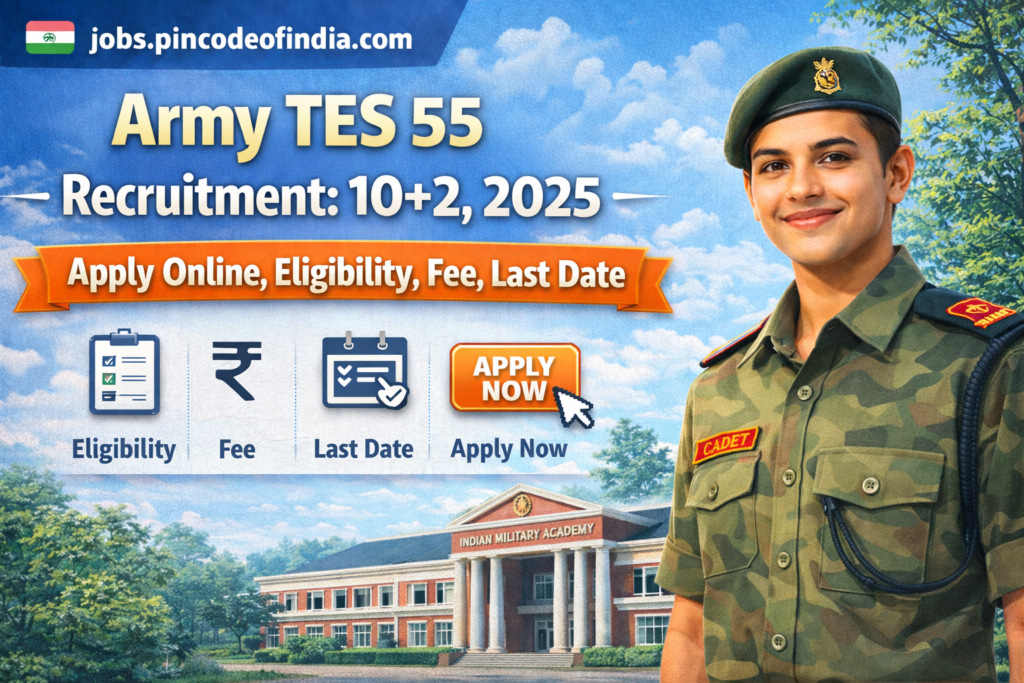 Army TES 55 Recruitment: 10+2, 2025 Apply Online, Eligibility, Fee, Last Date