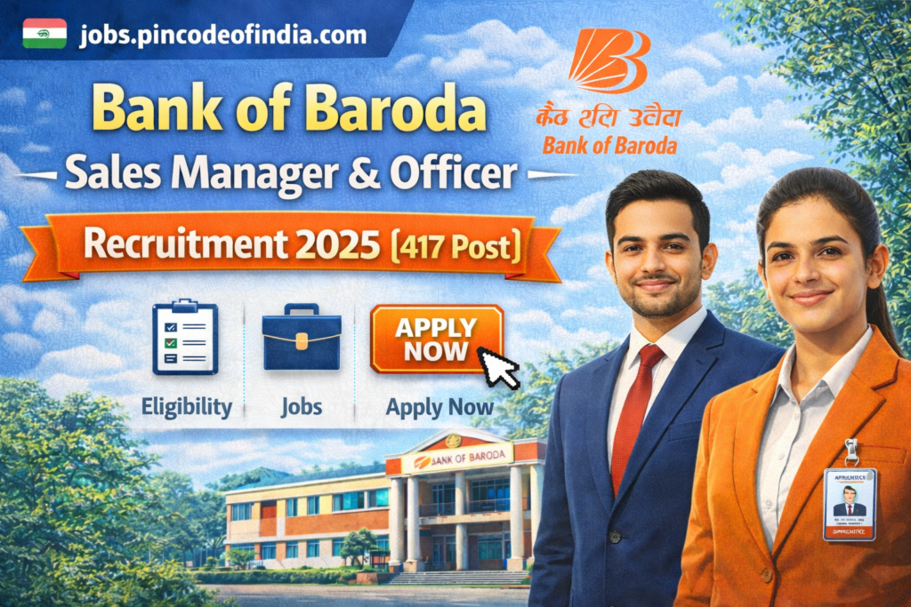 Bank of Baroda Sales Manager & Officer Recruitment