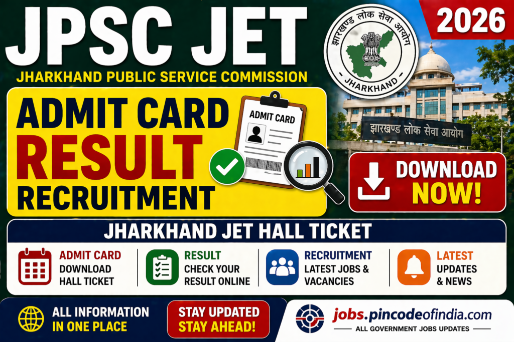 JPSC JET Admit Card 2026 Out - Download Jharkhand JET Hall Ticket