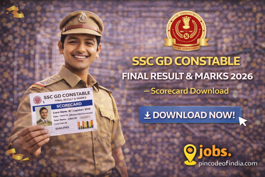 SSC GD Constable Final Result & Marks 2026 – Scorecard Download