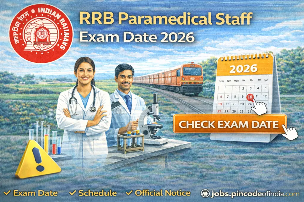 RRB Paramedical Staff Exam Date 2026
