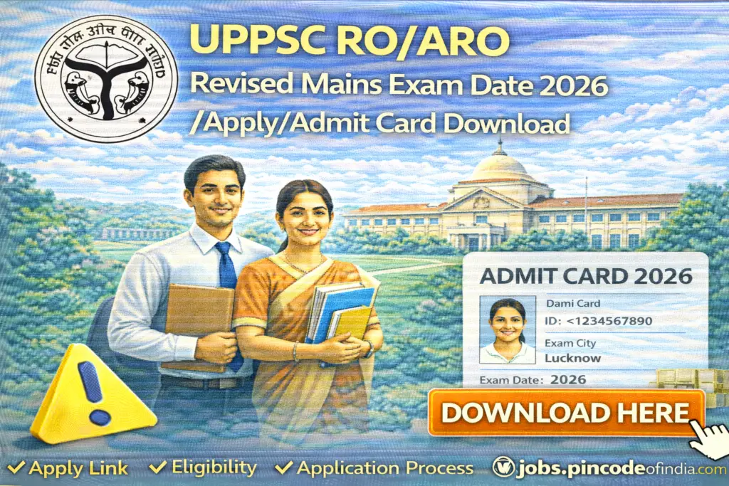 UPPSC RO/ ARO Revised Mains Exam Date 2026