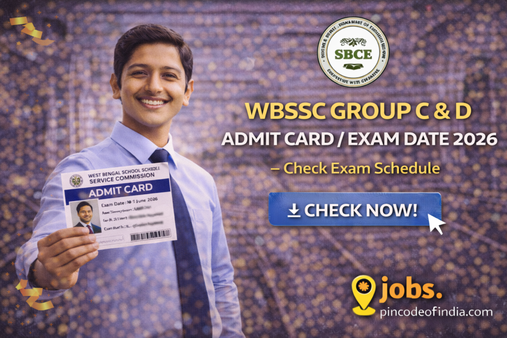 WBSSC Group C & D Exam Date 2026/Admit Card OUT - Download Hall Ticket