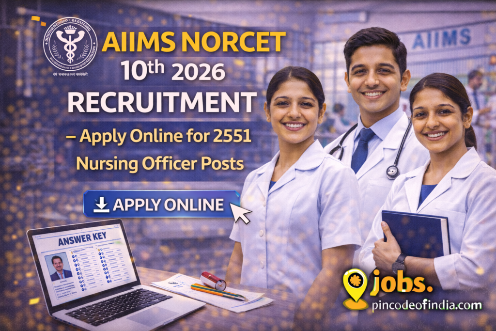 AIIMS NORCET 10th 2026 Recruitment – Apply Online for 2551 Nursing Officer Posts