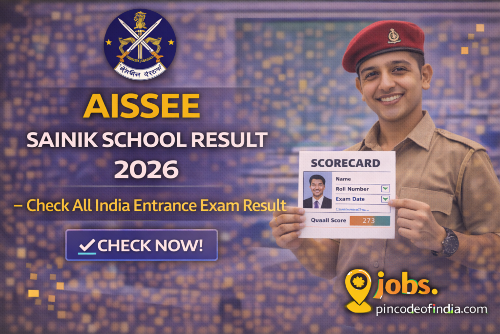 AISSEE Sainik School Result 2026 Check All India Entrance Exam Result