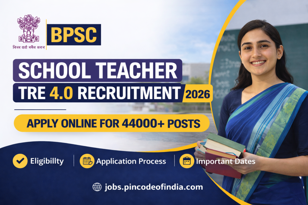 BPSC School Teacher TRE 4.0 Recruitment 2026: Bihar Public Service Commission has Released official notification for the recruitment of TRE 4.0 for 32388 Posts. Application Process will started on 01 September 2026 and Last date for application is 29 September 2026.