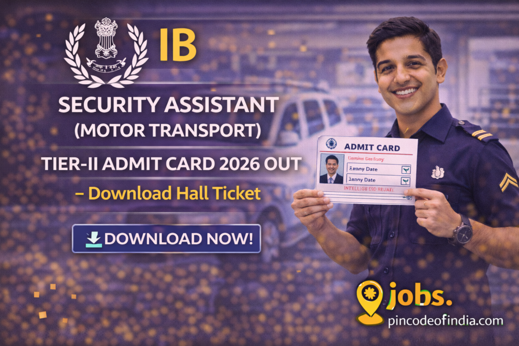 IB Security Assistant (MT) Tier-II Admit Card 2026