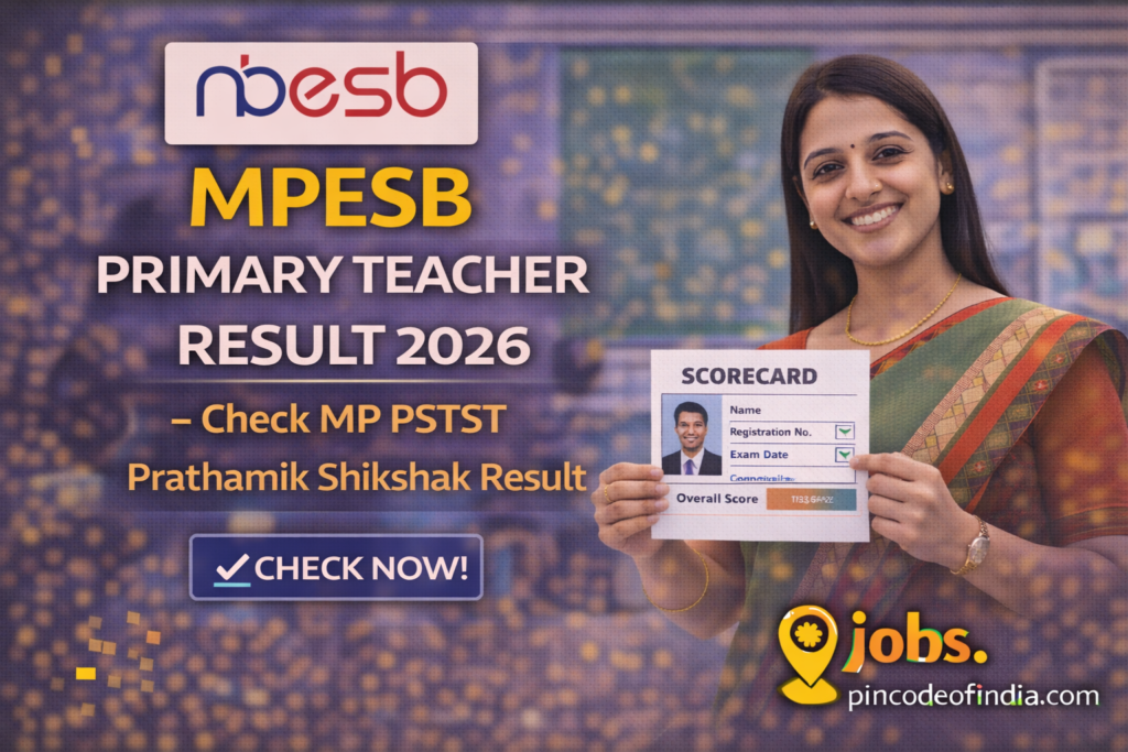 MPESB Primary Teacher Result 2026 Check MP PSTST Prathamik Shikshak Result