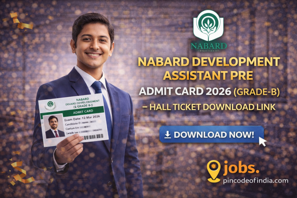 NABARD Development Assistant Admit Card 2026 Pre (Grade-B)