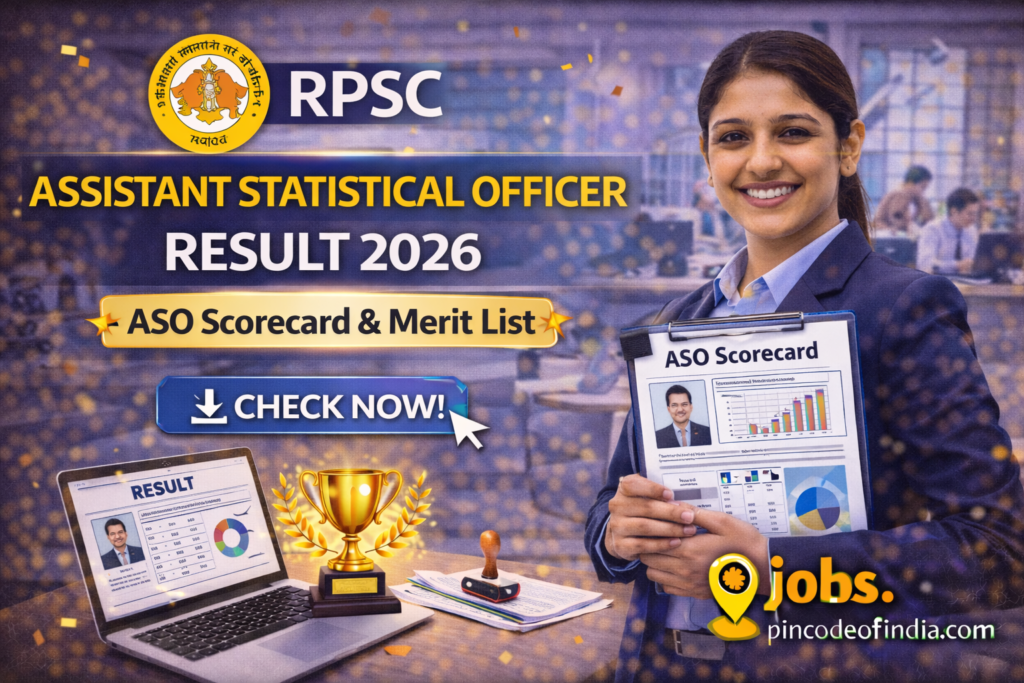 RPSC Assistant Statistical Officer Result 2026 – ASO Scorecard & Merit List