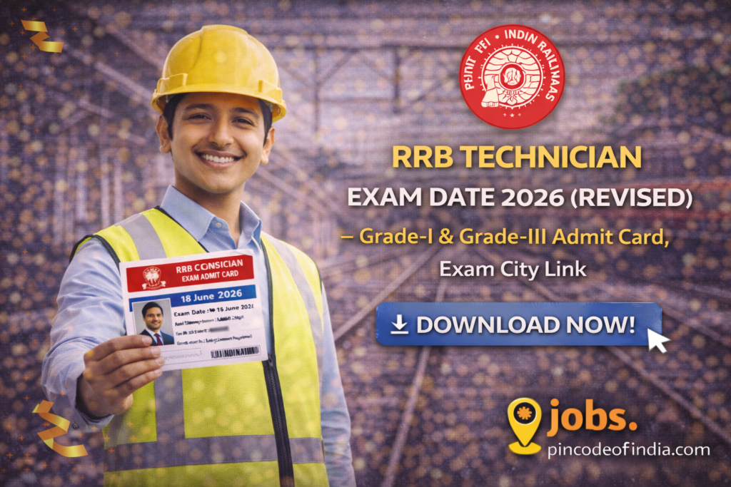 RRB Technician Admit Card 2026