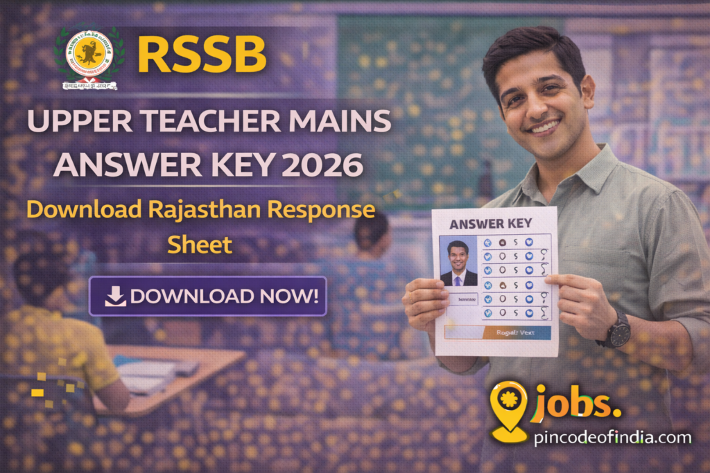 RSSB Upper Teacher Mains Answer Key 2026 Download Rajasthan Response Sheet