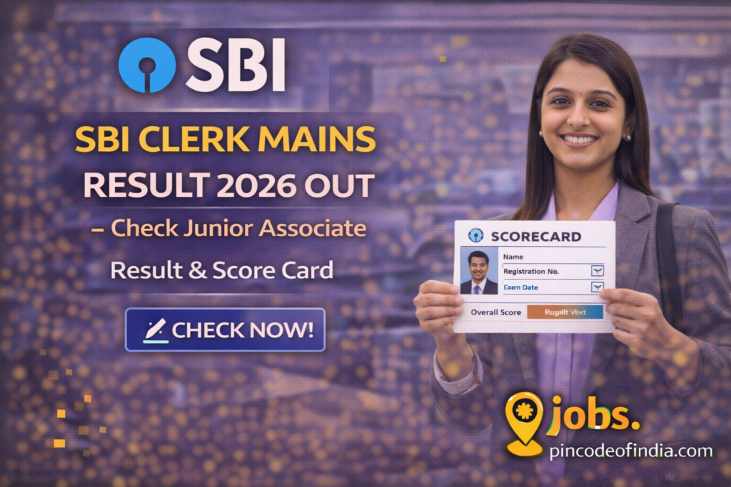 SBI Clerk Mains Result 2026 Out Check Junior Associate Result & Score Card