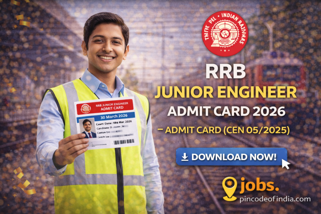 RRB Junior Engineer Admit Card 2026