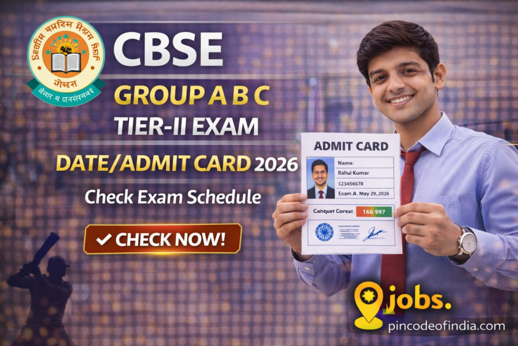 CBSE Group A B C Skill Test Admit Card 2026 Out Download Skill Test Hall Ticket