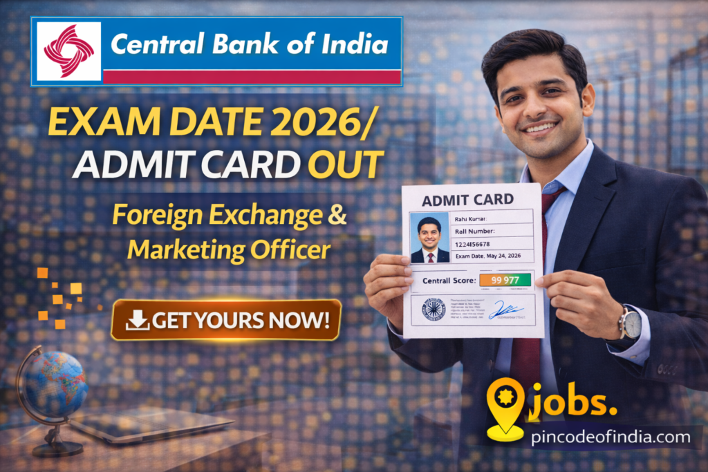 Central Bank of India Exam Date 2026 Out – Foreign Exchange & Marketing Officer