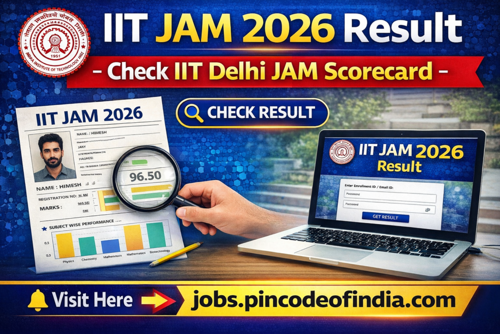 IIT JAM 2026 Result – Check IIT Delhi JAM Scorecard