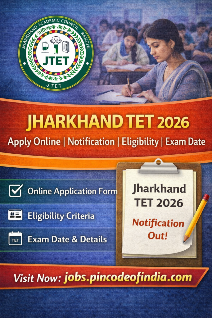JHARKHAND TET 2026 Apply Online Notification Eligibility Exam Date