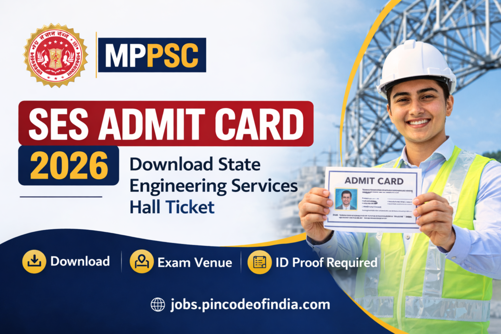 MPPSC SES Admit Card 2026 Download State Engineering Services Hall Ticket