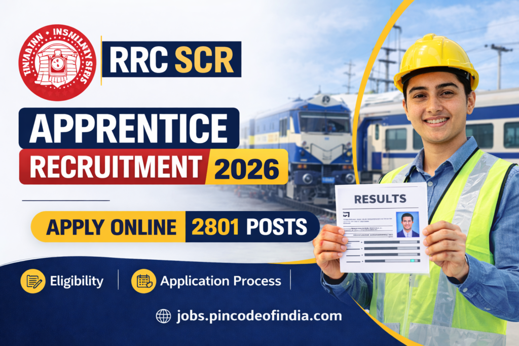 RRC SCR Apprentice Recruitment 2026 Apply Online 2801 Posts