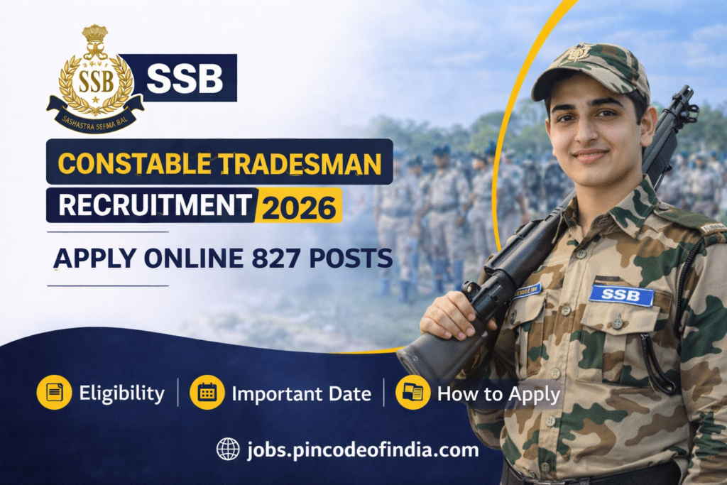 SSB Constable Tradesman Recruitment 2026 : Has Released the PET/PST Admit Card on official Website. Download Hall Ticket for SSB Constable Tradesman 2026.