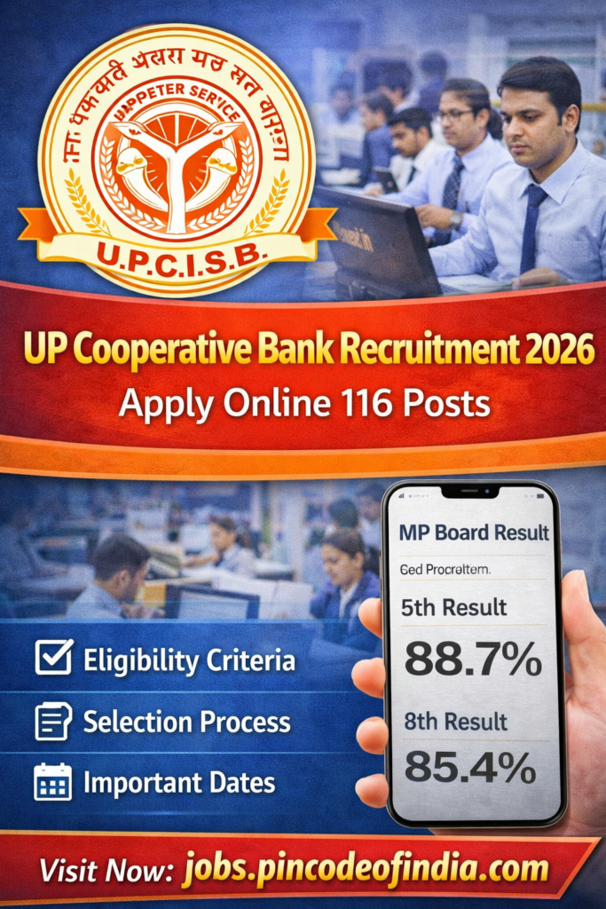 UPCISB UP Cooperative Bank Recruitment 2026 Admit Card has been released on official website for 116 posts. The exam will be conducted on 07 – 08 September 2026. Download Hall ticket For UPCISB Co-Operative Bank.