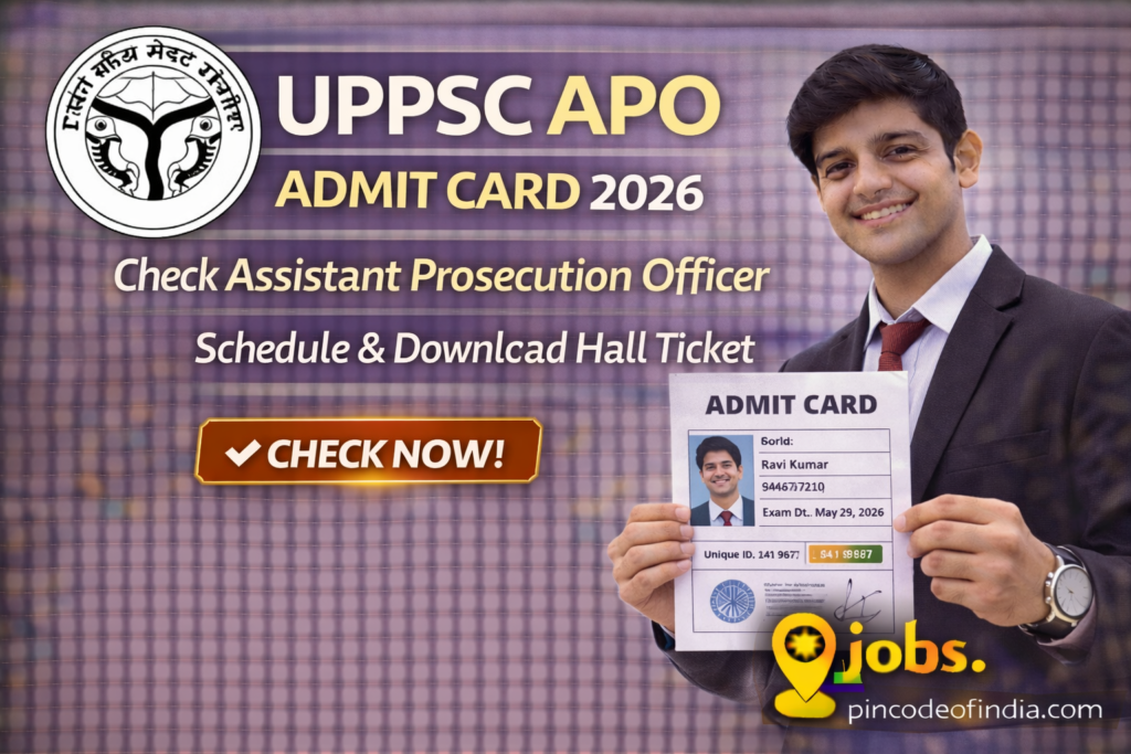 UPPSC APO Mains Admit Card 2026 Out- Download Hall Ticket