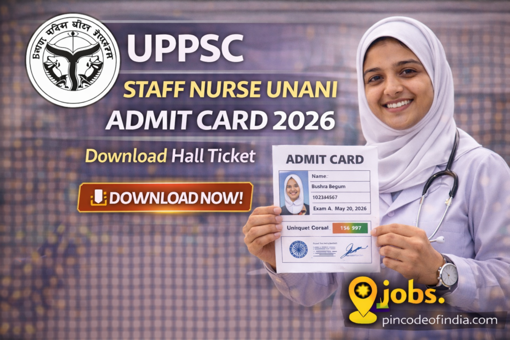 UPPSC Staff Nurse Unani Admit Card 2026 Download Hall Ticket