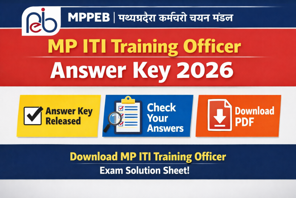 MPESB ITI Training Officer Result 2026 Out - Download Result For MPESB ITI Training Officer