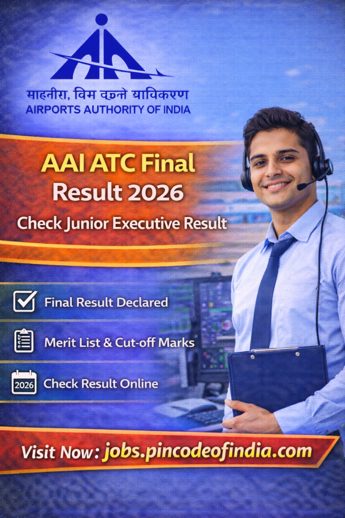 AAI ATC Final Result 2026 Check Junior Executive Result