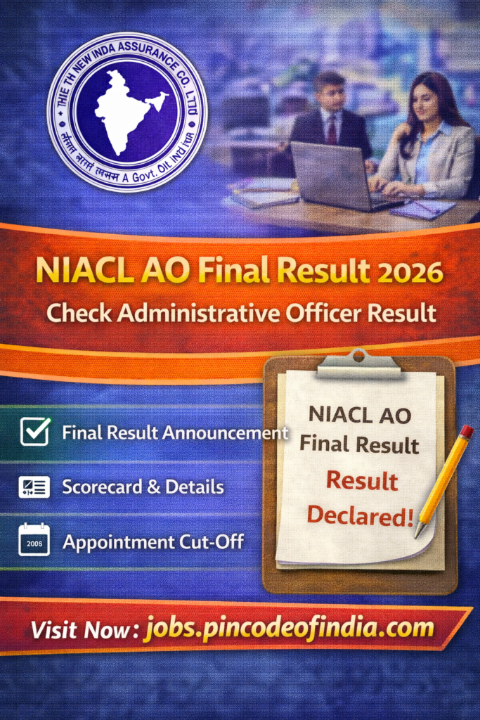 NIACL AO Final Result 2026 Check Administrative Officer Result