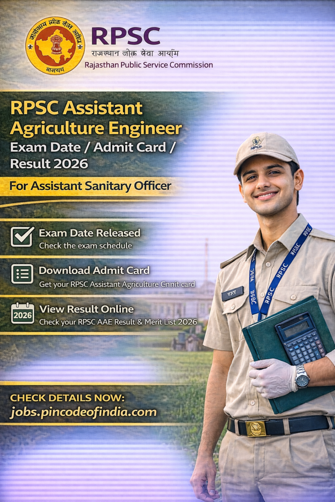 RPSC Assistant Agriculture Engineer Answer Key 2026 Out - Download Answer Key
