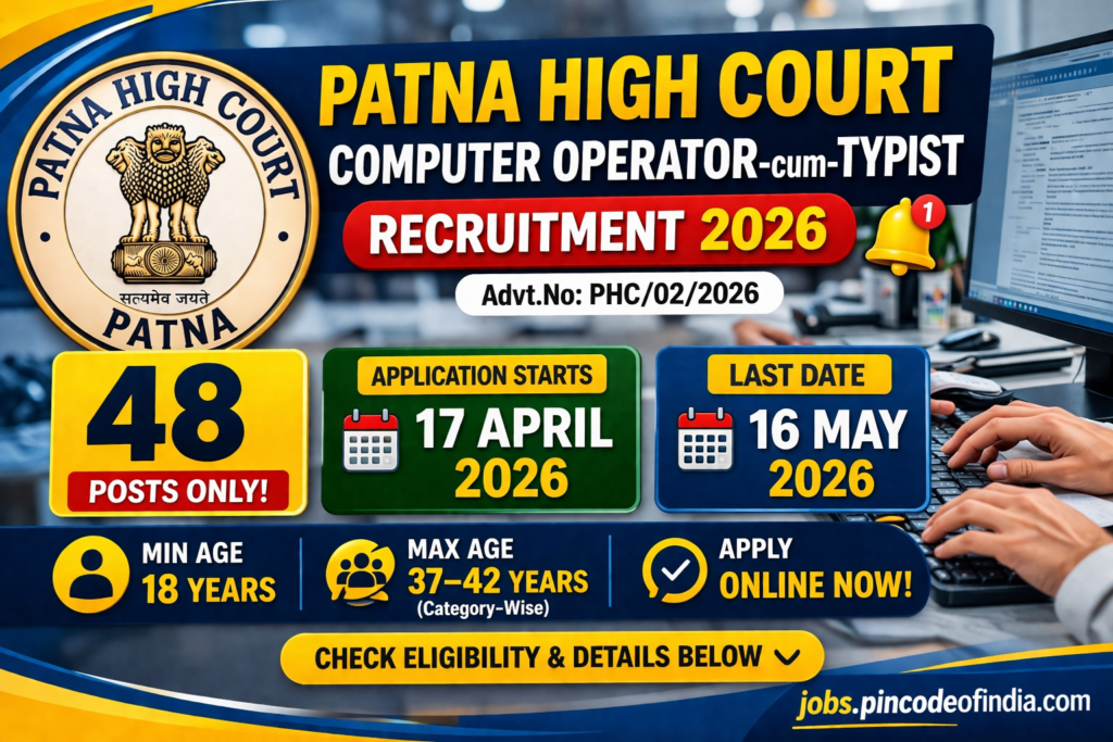 Patna High Court Computer Operator Recruitment 2026 🔥 Admit Card Out