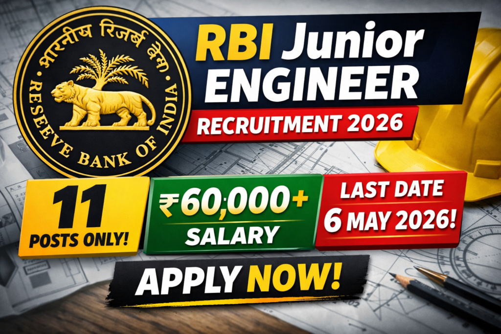 RBI Junior Engineer Recruitment 2026 ð¥ Result Out