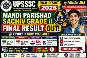 UPSSSC Sachiv Grade II Final Result 2026 🔥 OUT | Check Now Direct Link 1 UPSSSC Sachiv Grade II Final Result 2026 🔥 OUT | Check Now Direct Link