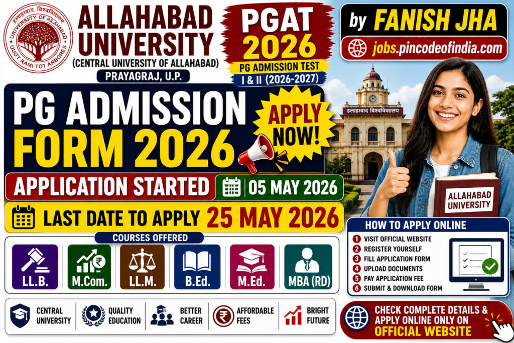 Allahabad university pgat 2026 Result