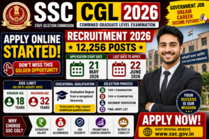 SSC CGL Recruitment 2026 🔥 12,256 Posts Re-Open 1 SSC CGL Recruitment 2026 🔥 12,256 Posts