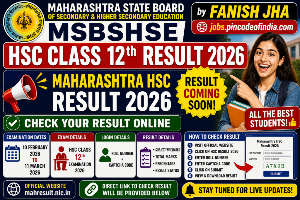 Maharashtra Board HSC Class 12th Result 2026 : OUT ð³ | Check Class 12th Result