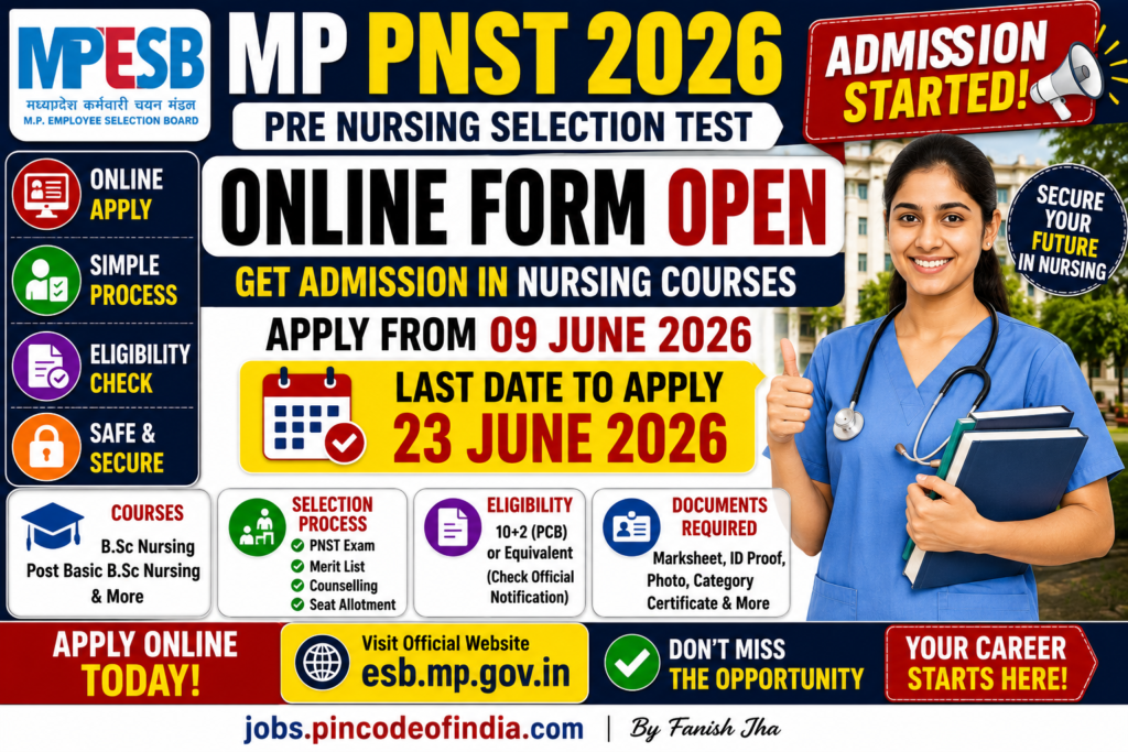 MPESB PNST Result 2026 Declared on Official website. Download Result For MESB Pre Nursing Selection Test 2026.