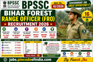 BPSSC Bihar Forest Range Officer Recruitment 2026 (Started) Apply Online for 16 Posts 1 BPSSC Bihar Forest Range Officer Recruitment 2026 Apply Online for 16 Posts