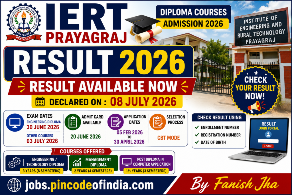 IERT Prayagraj Diploma Result 2026 Out – Check Result Online