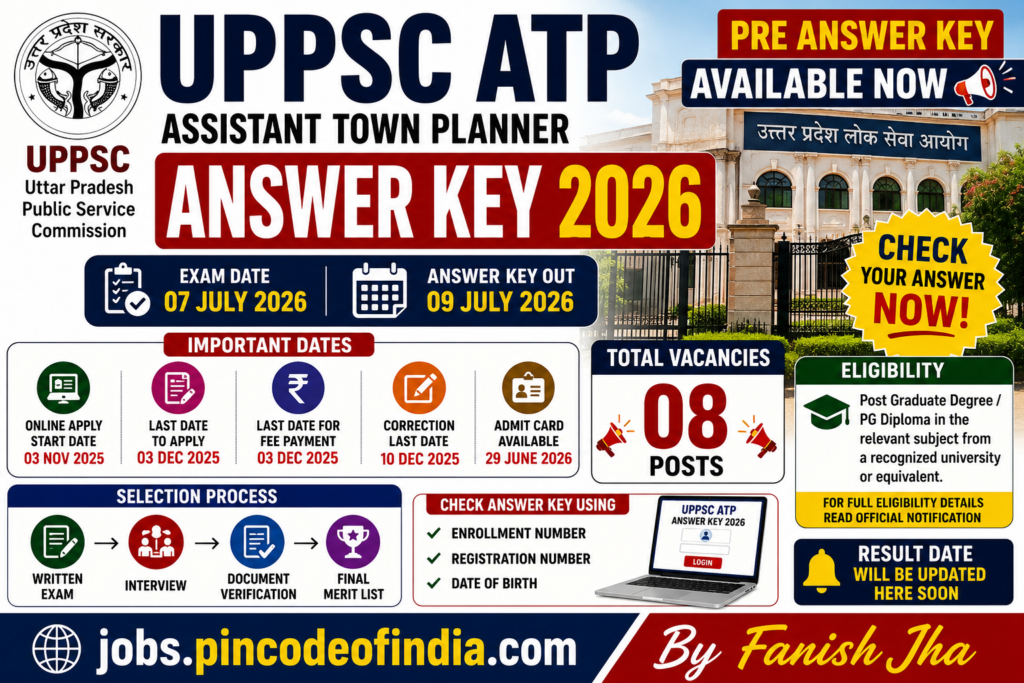 UPPSC ATP 2026 Pre Answer Key Out – Download Answer Key