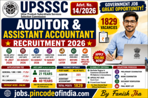 UPSSSC Auditor Assistant Accountant Recruitment 2026 Apply Online for 1829 Posts